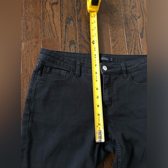 Kate Spade Saturday Women’s 28 Mid-Rise 9” Black Skinny Jeans - VGUC! - Picture 7 of 11